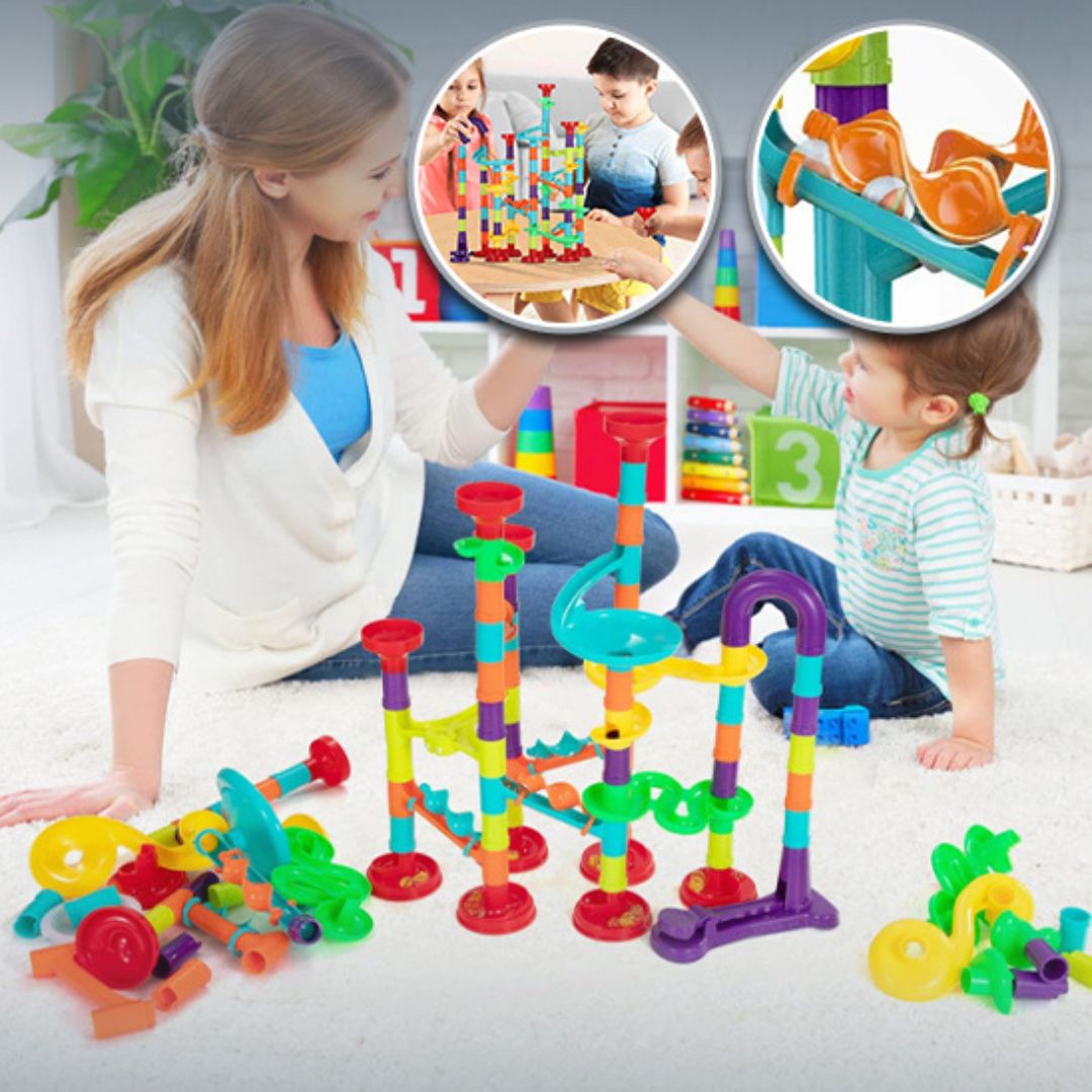 circuit-de-billes-moment-parent-enfant